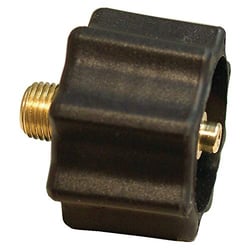 Picture of AP ME517 QCC Type 1 Propane Connector 1-5/16" Female ACME x 1/4" Male NPT Black Handle