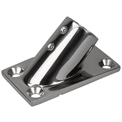 Picture of Sea-Dog Line 281451-1 45° Rectangular Base for 1" Stainless Steel Rail