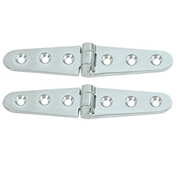 Picture of Whitecap Industries S0605C Chrome Plated Brass Strap Hinge 6" x 1-1/8" Pair