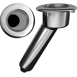 Picture of Mate Series C1030DS Elite Screwless 316 Stainless Steel 30° Combination Rod & Cup Holder with NPT Drain