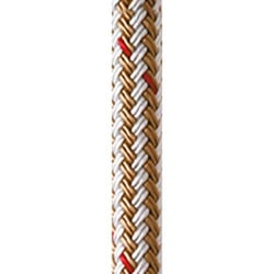 Picture of New England Ropes C5059-12-00015 3/8in Nylon Double Braid Dock Line White Gold 15ft