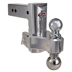 Picture of Trimax TRZ6ALHD Heavy Duty Adjustable Aluminum Drop Hitch 2.5" Receiver 6" Drop