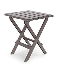 Picture of Camco 51887 Adirondack Style Quick Folding Side Table, Taupe