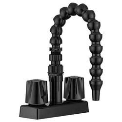 Picture of Dura Faucet DFSA183KBK RV Exterior Quick Connect Faucet with 360-Degree Flexible Gooseneck Spout - Black