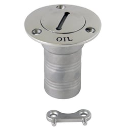Picture of Whitecap Industries 6129C 316 Stainless Steel Hose Deck Fill 1-1/2" for Oil