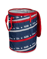 Picture of Camco 42995 Pop-Up Trash Container 24x18 Inch 30-Gallon Capacity Patriotic Design