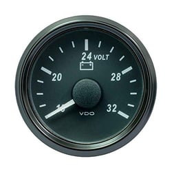 Picture of VDO Gauges A2C3832780030 SingleViu 52mm Voltmeter 24 Volt System