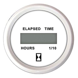 Picture of Faria Instruments 13130 Dress White 2" Digital Hourmeter 10,000 Hours