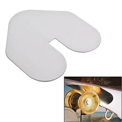 Picture of Megaware KeelGuard 80638 ScuffBuster XL Notched Bow Guard 9" x 8.75" Stainless Steel