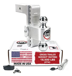 Picture of Weigh Safe CTB8-2.5-KA Adjustable Ball Mount 8" Drop Hitch 2.5" Receiver 18,500 GTW