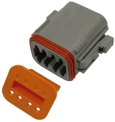 Picture of Pico Wiring 5999PT 8-Way Male Connector Housing with Wedge Lock
