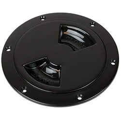 Picture of Sea-Dog Line 336145-1 Smooth Quarter Turn Deck Plate Black 4"
