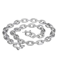 Picture of Attwood Marine 137537 Galvanized Anchor Lead Chain with Shackles 1/4" x 4'
