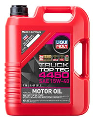 Picture of Liqui Moly 22038 Top Tec Truck 4450 SAE 15W-40 Heavy Duty Diesel Engine Oil - 5 Liter