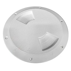 Picture of Sea-Dog Line 336152-1 Quarter-Turn Deck Plate 6" White Smooth Finish