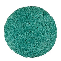 Picture of Presta 890143 Green Wool Buffing Pad 9 Inch Hook and Loop Light Cut Polish
