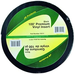 Picture of JR Products 10111 Vinyl Insert Trim Molding - 1 Inch x 100 Feet Black