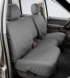 Picture of Covercraft SS8462PCGY Polycotton SeatSaver Custom Second Row Seat Covers Grey