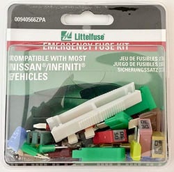 Picture of Littelfuse 00940566ZPA Emergency Fuse Kit for Nissan and Infiniti Vehicles