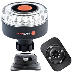 Picture of Navisafe 042KIT2 Navilight 360° 2NM White LED Navigation Light with RIB Mount