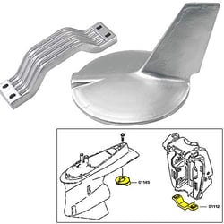 Picture of Tecnoseal 21106 Anode Kit for Yamaha 200-300HP Hi-Performance Outboard Zinc