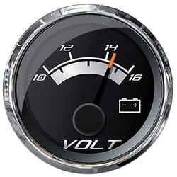 Picture of Faria Instruments 22022 Platinum 2" Voltmeter 10-16 VDC Marine Gauge