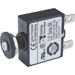 Picture of Blue Sea Systems 7057BSS 20A Push Button Circuit Breaker