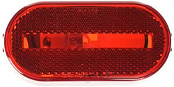 Picture of Peterson Fluid V108WR Red Oval Clearance Marker Light with Reflector