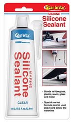 Picture of Starbrite 082102P Silicone Sealant Clear 3 oz Marine Grade