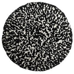 Picture of Presta 890146 Wool Compounding Pad 9 Inch Heavy Cut Black White Hook Loop
