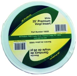 Picture of JR Products 10025 Vinyl Insert Trim White 1" x 25'