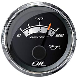 Picture of Faria Instruments 22024 Platinum 2" Oil Pressure Gauge 80 PSI