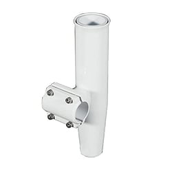 Picture of Lee's Tackle RA5204WH Clamp-On Rod Holder White Aluminum Horizontal Mount 1.900" Pipe