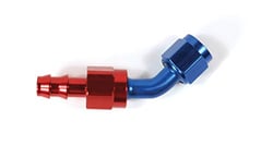 Picture of SPEEDFX 520645 -6AN 45 Degree Push-On Hose End Red/Blue
