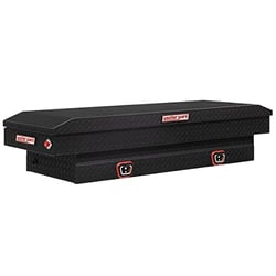 Picture of Weatherguard 1545203 Compact Saddle Box Aluminum Crossover 6.0 Cu Ft Textured Matte Black