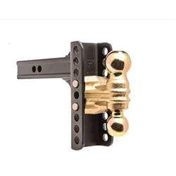 Picture of Blue Ox BXH14161 Adjustable Ball Mount 2" Receiver 6" Drop Rise with Dual Ball