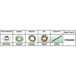 Picture of Solas 17044502 Propeller Hardware Kit for Suzuki Outboards Type D