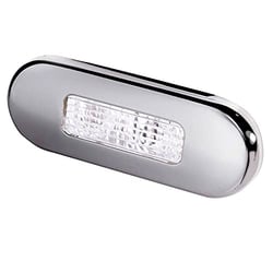Picture of Hella 980869301 Marine LED Courtesy Light White Oblong Stainless Steel