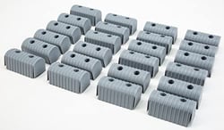 Picture of Caliber Products 23072 Bunk Wrap End Caps 2x4 Gray 24-Pack