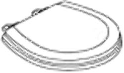 Picture of Dometic 385344437 Seat & Cover Bone D-Shape Closed Front