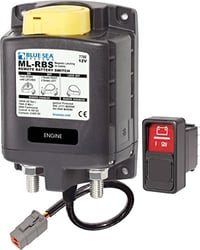 Picture of Blue Sea Systems 7700100 ML Solenoid 12V 500A Magnetic Latching with Manual Control