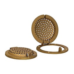 Picture of Groco RSC-4000 Bronze Round Hull Strainer with Access Door for 4" Thru-Hull