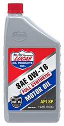 Picture of Lucas Oil 11181 Synthetic SAE 0W-16 API SP Motor Oil - 1 Quart