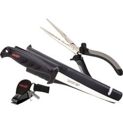 Picture of Rapala RTC-6P136C Fishing Tool Combo Pack 6.5" Pliers Fillet Knife Clipper Lanyard