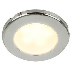 Picture of Hella 958109021 EuroLED 75 3" Round Screw Mount LED Downlight Warm White Stainless Steel 12V