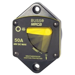 Picture of Blue Sea Systems 7039BSS 187-Series Thermal Circuit Breaker - Panel Mount, 50 Amp