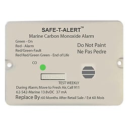 Picture of Mti Industries 62-542-WT-MARINE Marine Carbon Monoxide Alarm Flush Mount White