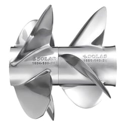 Picture of Solas 1654-155-27 Stainless Steel Front Propeller for Mercruiser Bravo Three