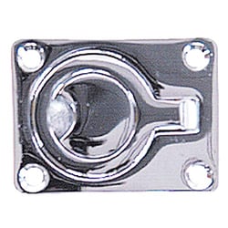 Picture of Whitecap Industries S-3360C Flush Pull Ring 1-1/2" x 1-3/4" Chrome Plated Brass