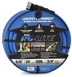 Picture of BluBird BLBBSAL5825 Ag-Lite Rubber Garden Hose 5/8" x 25' Hot Cold Water